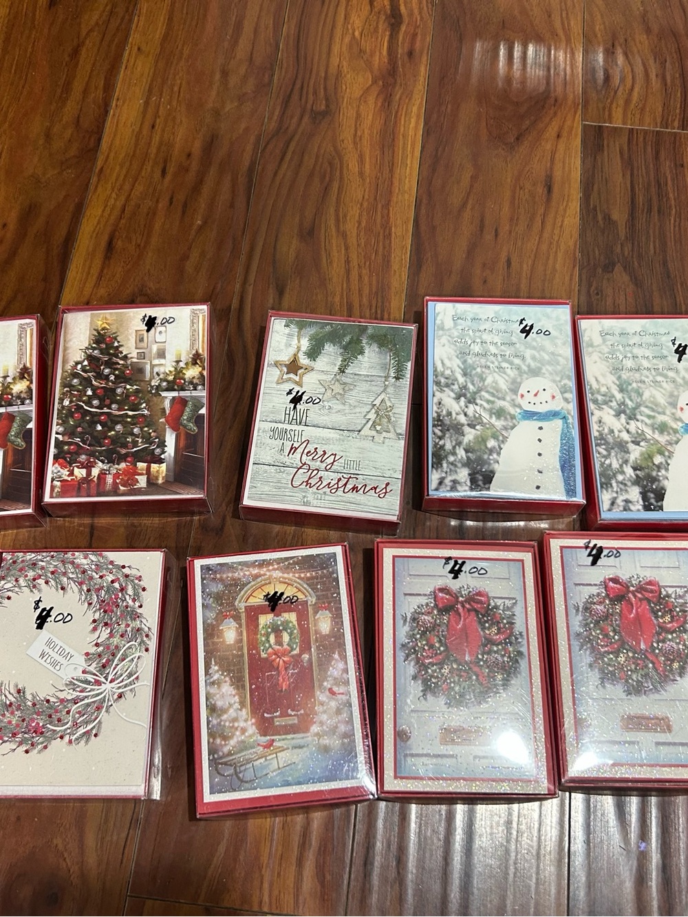 American Greetings Holiday Card Pack with Red and Green Accents